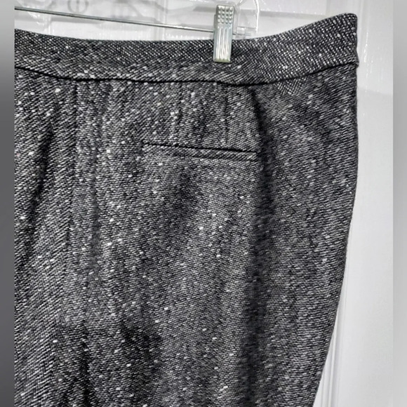 NWT Talbots Woman Sequin Black Marled Tweed Wool Blend Lined Trousers Size 18W - Picture 8 of 11